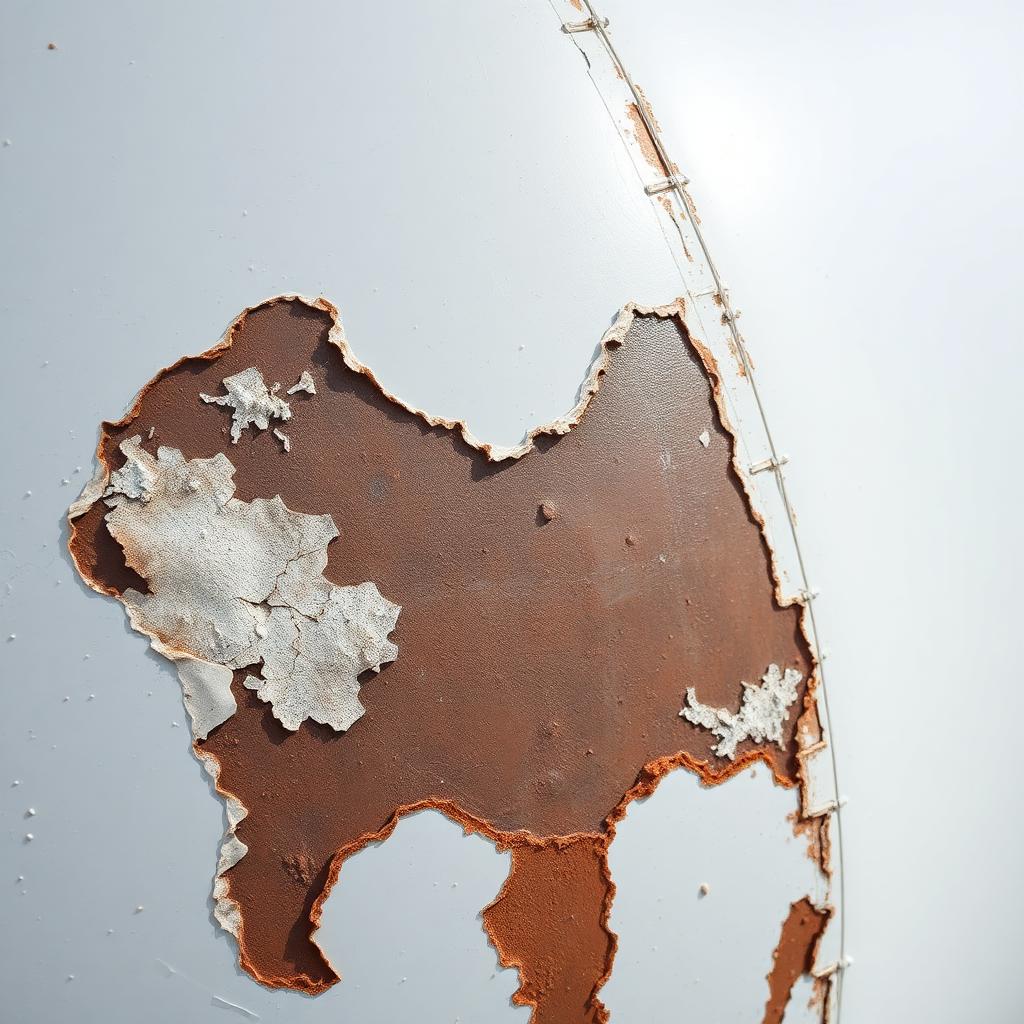 Coating degradation